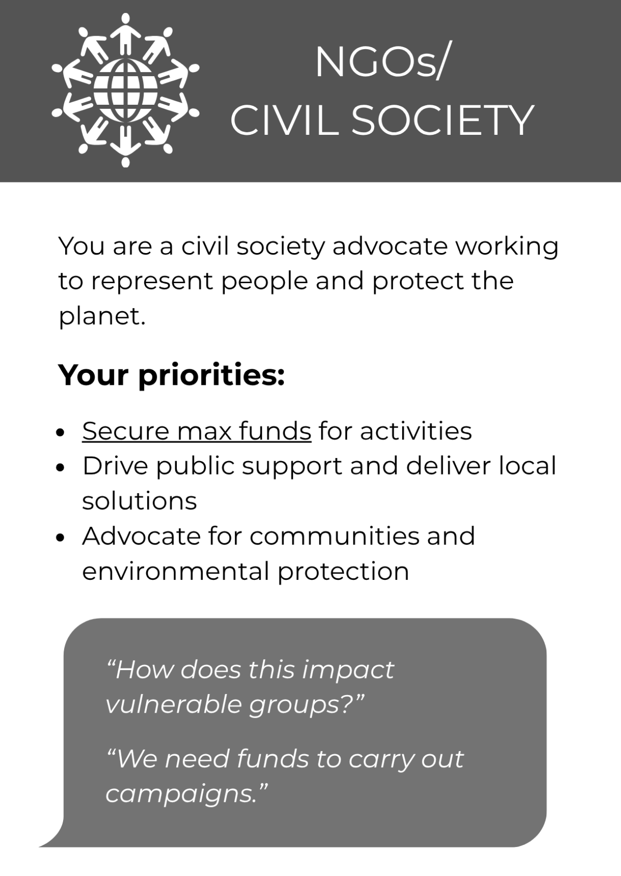 Persona Card